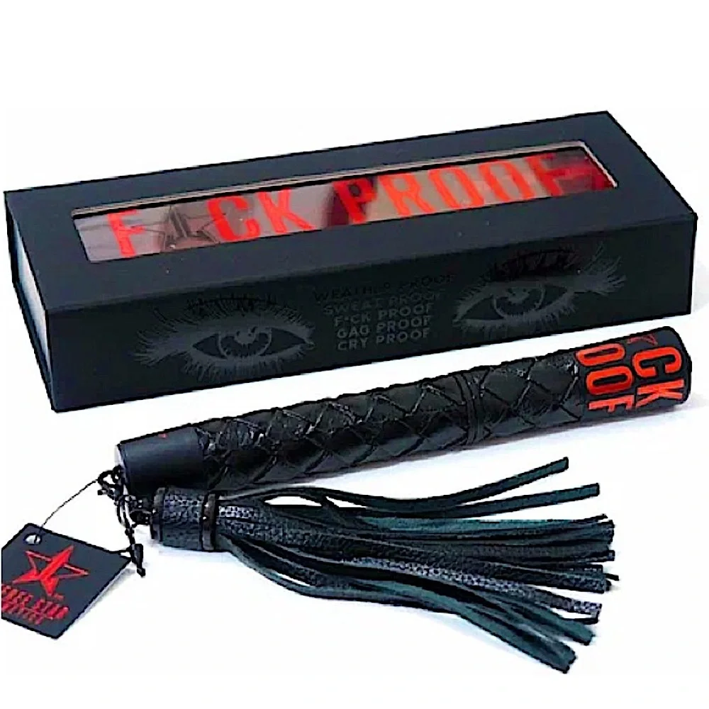 Jeffree Star | F**k Proof Mascara Black | NiB leather whip tube design kinky fun